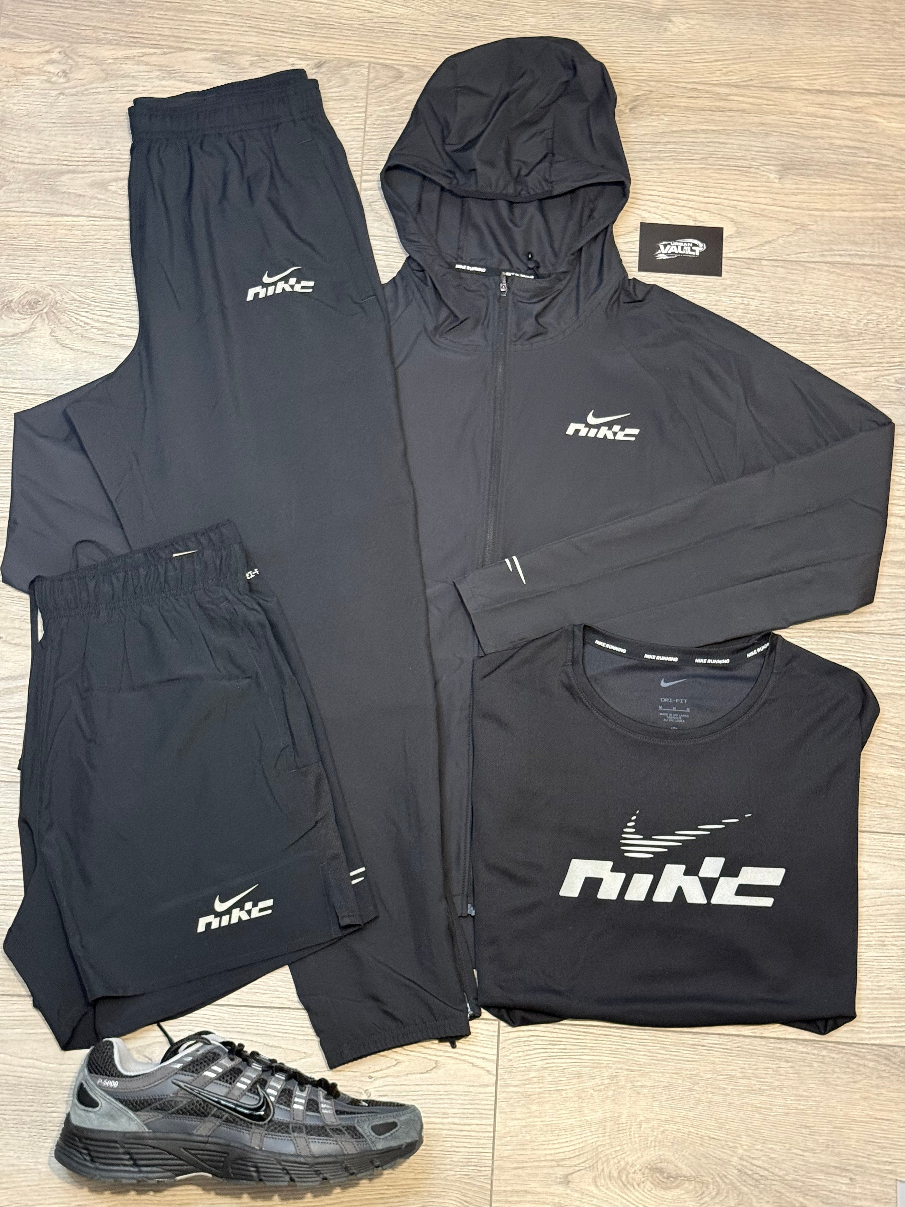Nike swoosh 4 piece set “black”