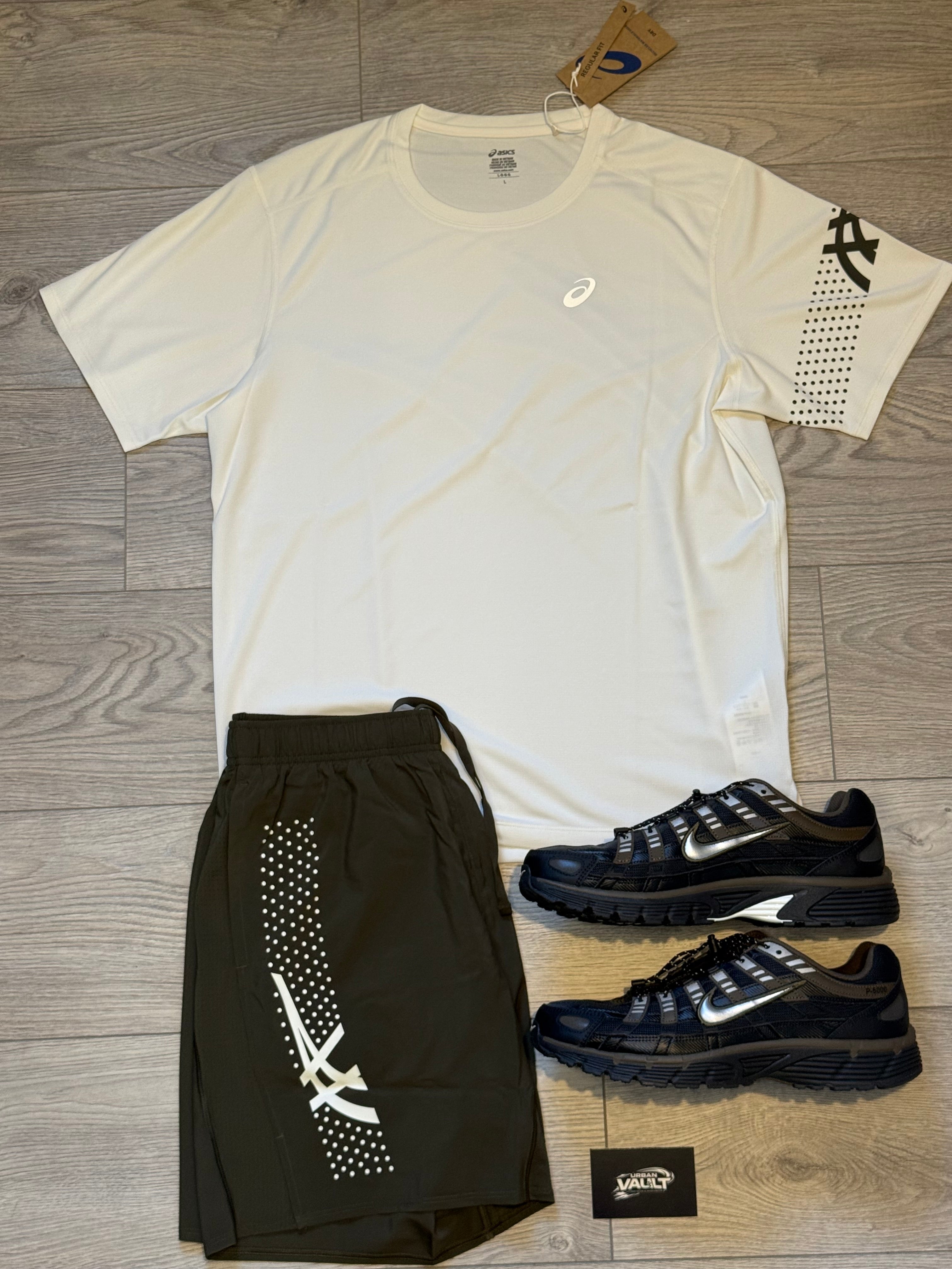 ASICS 2 piece set “Brown stone/creme”
