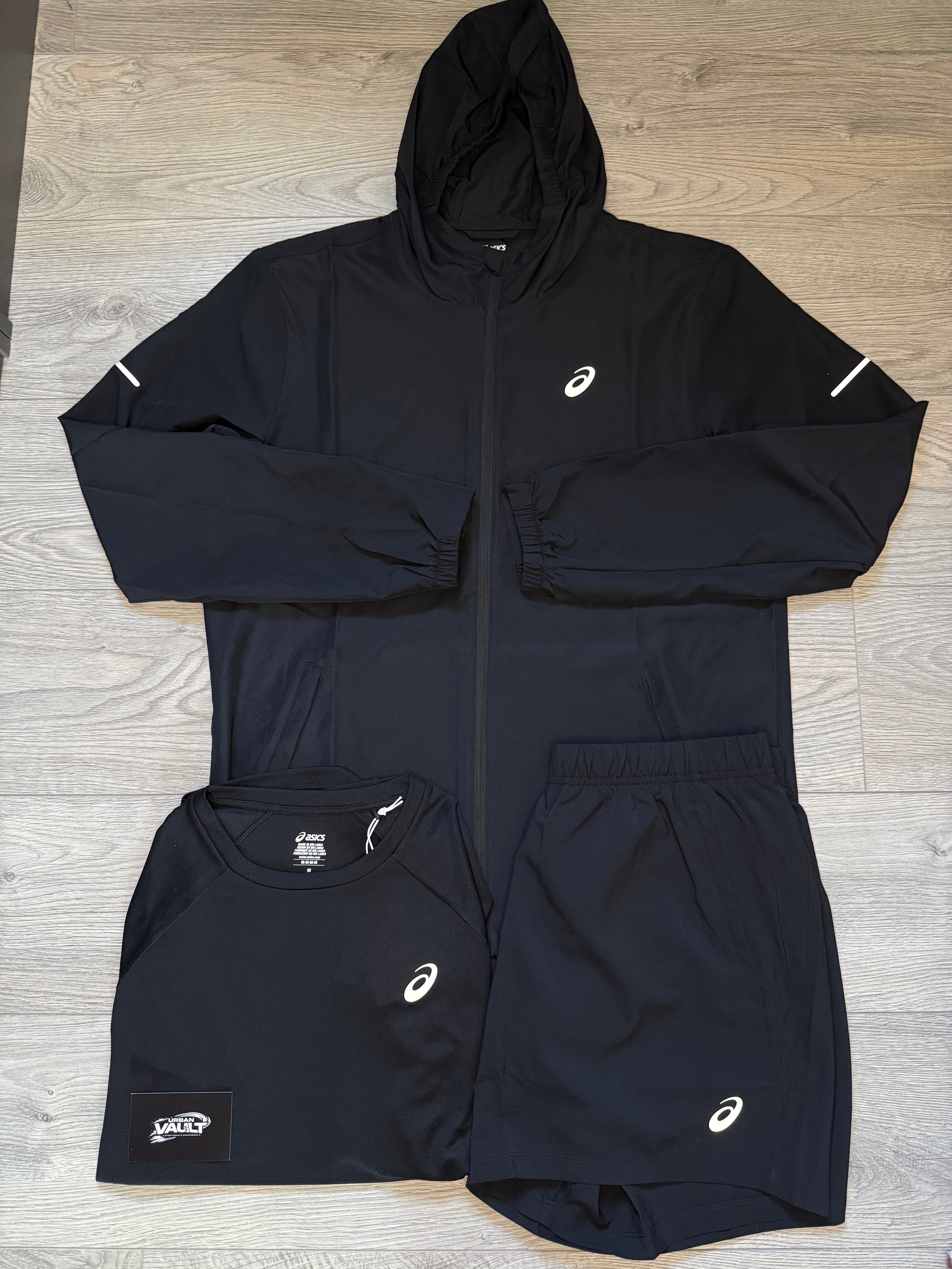 ASICS 3 piece set “Black”